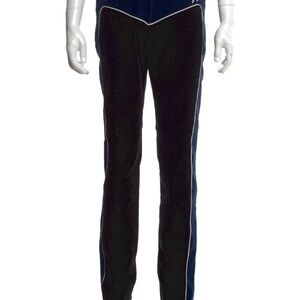 Men's Black and Blue Corduroy Pants